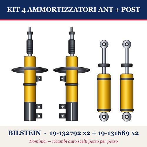 Kit ammortizzatori ant post - kit,