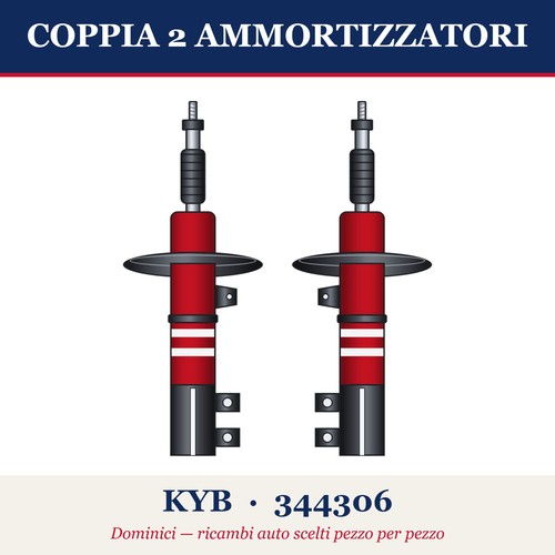 Coppia ammortizzatori kyb - ammortizzatori,